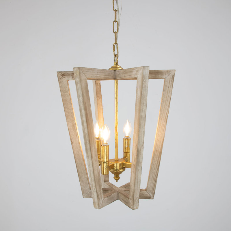 Lea 4 - Light Chandelier, Brown