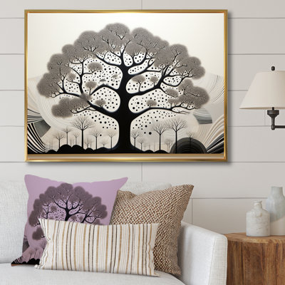 Arbre africain, minimalisme IV, sur toile
