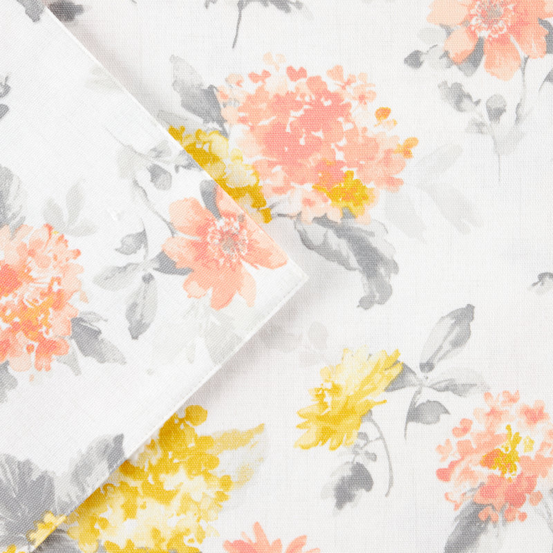 Ensemble de napperon Martha Stewart, Jaune / corail