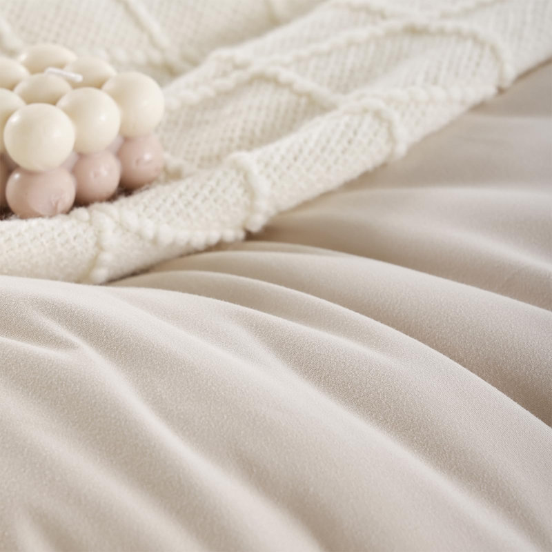 Fluffy Comforter Set 5 Pieces-Bedding Set for All Seasons Soft Comforter With Fitted Sheet, Flat Sheet, Pillow Sham, Pillowcase