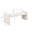 Banc entièrement rembourré avec cascade 50 po Linn -261230856
