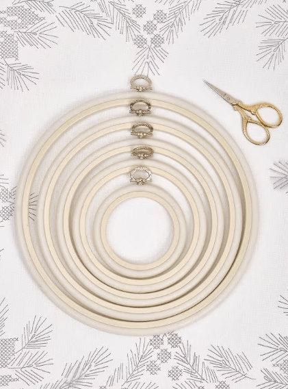 Cercle rond Flexi Hoop nurge 230-1 blanc, Blanc