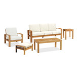 Outdoor 5 - Piece Teak Conversation Set