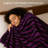 Silky Floral Plush Blanket, Korean Mink Style, Heavy 5lb Queen Blanket-116322506