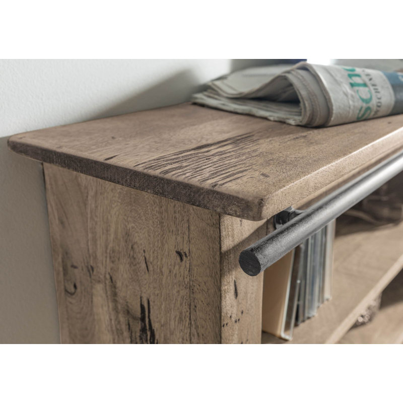 3 Piece Mango Solid Wood Tiered Shelf