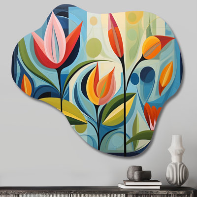 Green Mid Century Mod Nature II - Abstract Midcentury Cloud Shape Metal Wall Sculpture