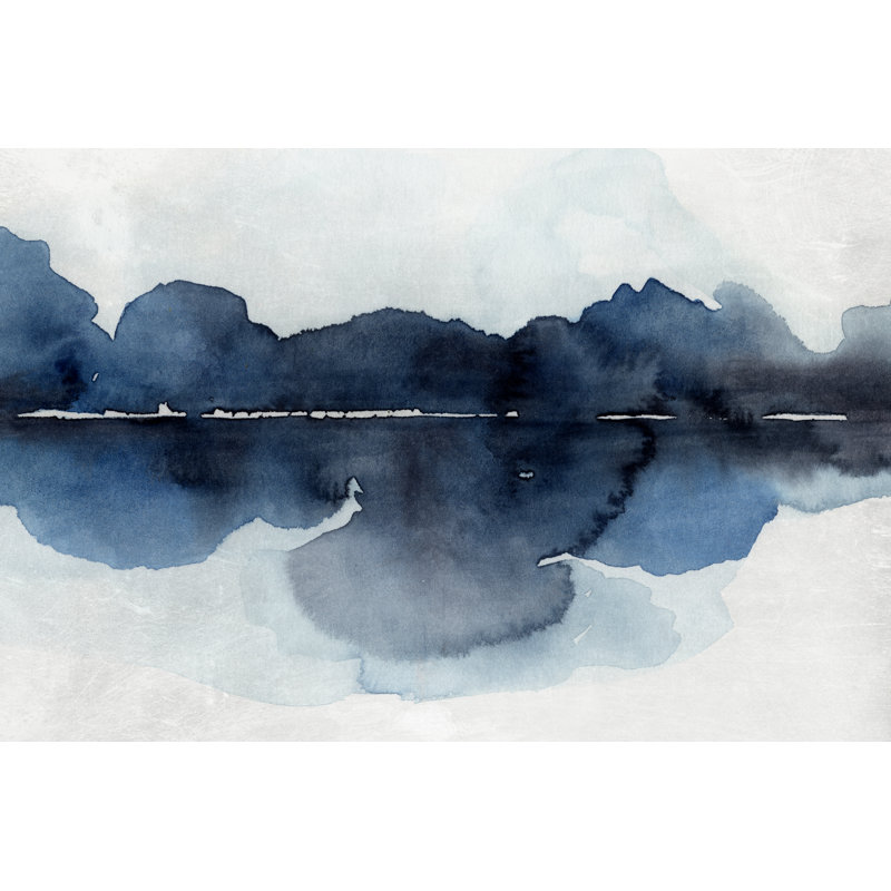 «Mystic Horizon II» par Annie Warren - peinture sur toile tendue, H 24 po x l 36 po