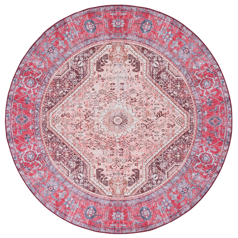 Tucson Performance Machine Washable Oriental Rug, Round 6'