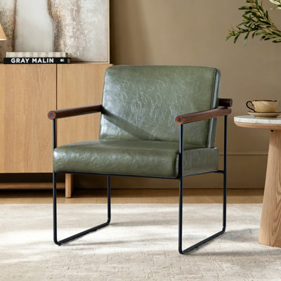Fauteuil ergonomique en cuir Avelina