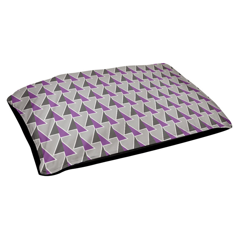 Coussin pour chien Chen, Moyen (l 40 po x P 30 po x H 6,5 po), Violet clair