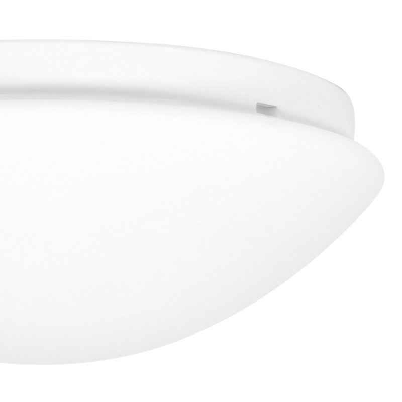 Gabrielius Glass LED Flush Mount, 8cm H x 40cm W x 40cm D