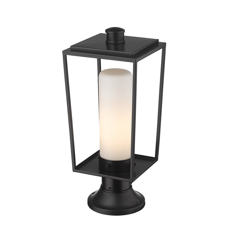 Jadine Frosted Pier Mount Light, 19.5" H x 8" W x 8" D