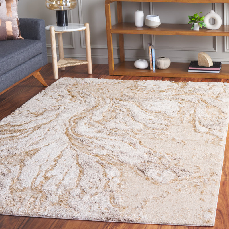 Davidsville Performance Abstract Rug, Rectangle 5'3" x 7'6"
