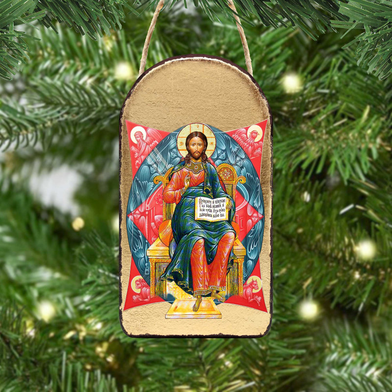 Ornement photo en bois « inspiration jesus »