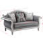 Causeuse moderne avec 3 coussins Florian