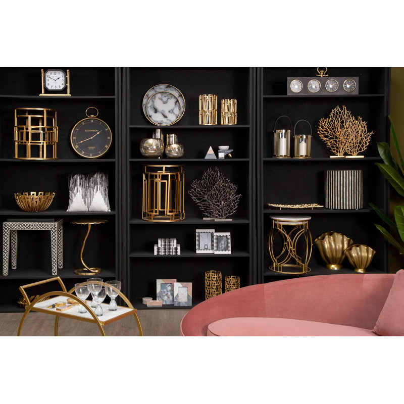 Elsner Glass Top Drum Nesting Tables