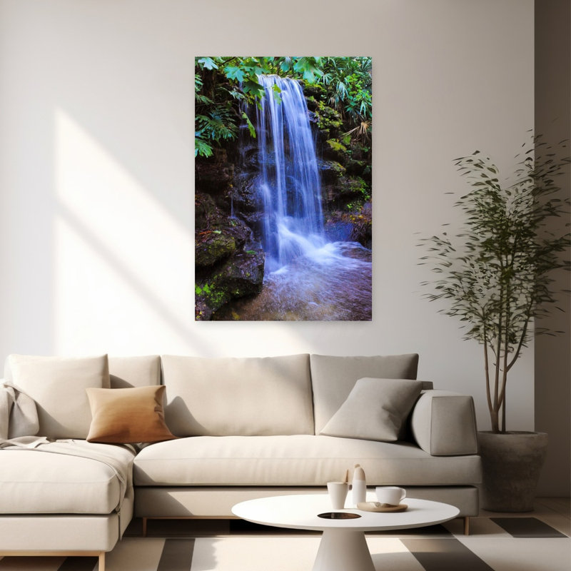 Contemporary Art Serene Tranquil Vibrant Forest Nature Wall Art by Del Mundo Portraits - Wrapped Canvas Print