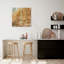 Golden Clearing Hand -Painted Acrylic Painting