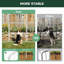 Clôture de jardin d'extérieur pour la cour de change - H 32 po x L 36,4 pi (L) barrière en métal robuste pour chien, clôture pour chien sans creusage, 16 panneaux, blanc-125783422-125783437-125783438