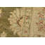 Tapis brun / bleu en laine noué à la main de conception unique 8 pi 2 po x 9 pi 10 po