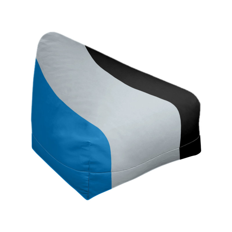 Fauteuil à billes Washington, 27 po x 27 po x 30 po, Argenté / bleu / argenté