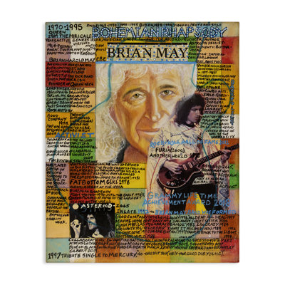 Brian May Collage Canvas Wall Art by Sabin