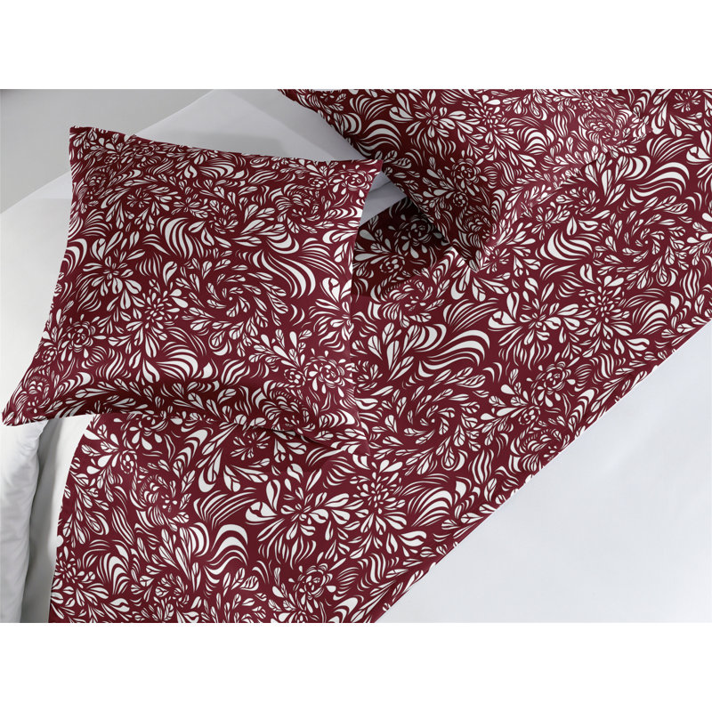 Ensemble de chemin de lit Ambesonne Boho Swirly, Roi