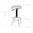 Adjustable Height Stainless Steel Swivel Stool