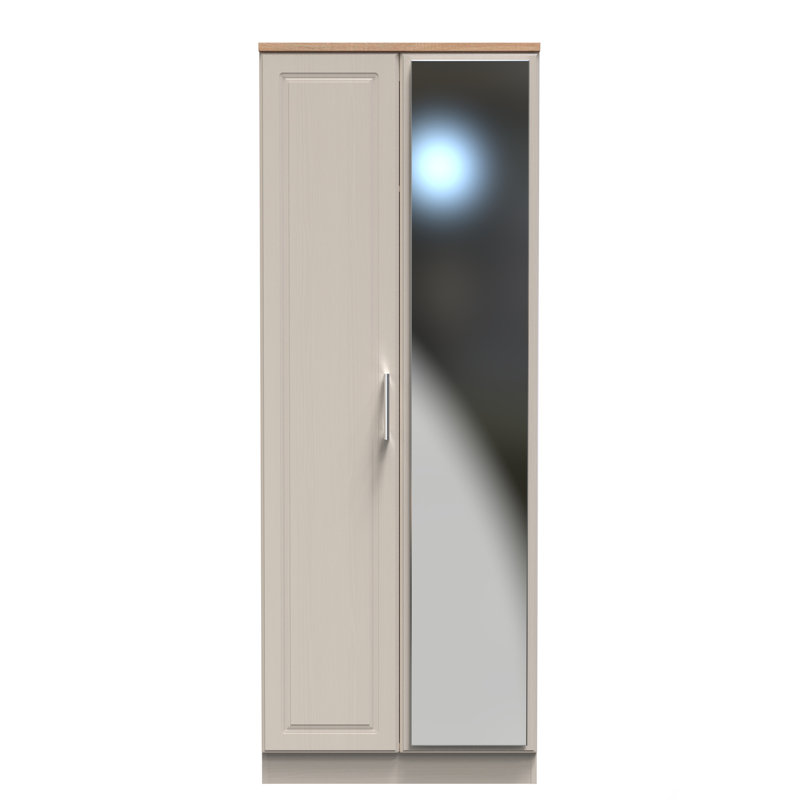Aalysia Manufactured Wood Wardrobe, Kashmir Ash/Modern Oak