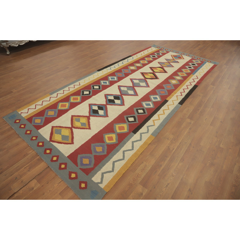 Tapis géométrique en laine Nomad 5 x 11