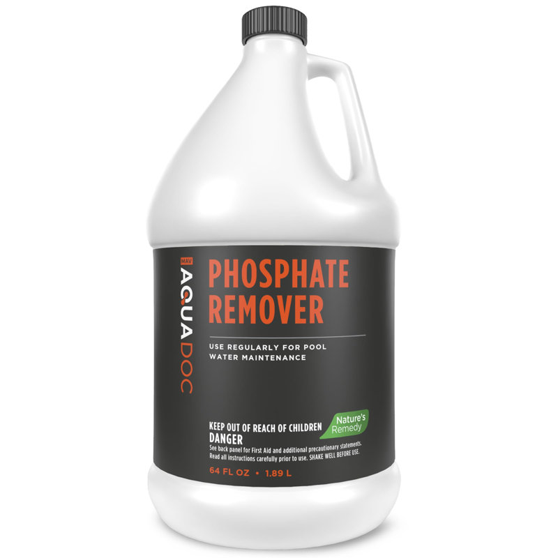 AquaDoc Pool Phosphate Remover - 64 oz - Concentrated Phosphate Remover for Pool Opening & Maintenance - Made in the USA