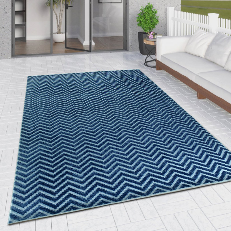 Nathan Rectangle Geometric Indoor / Outdoor Area Rug, Rectangle 160 x 220cm