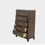 Garde-robe simple en bois 5 pièces