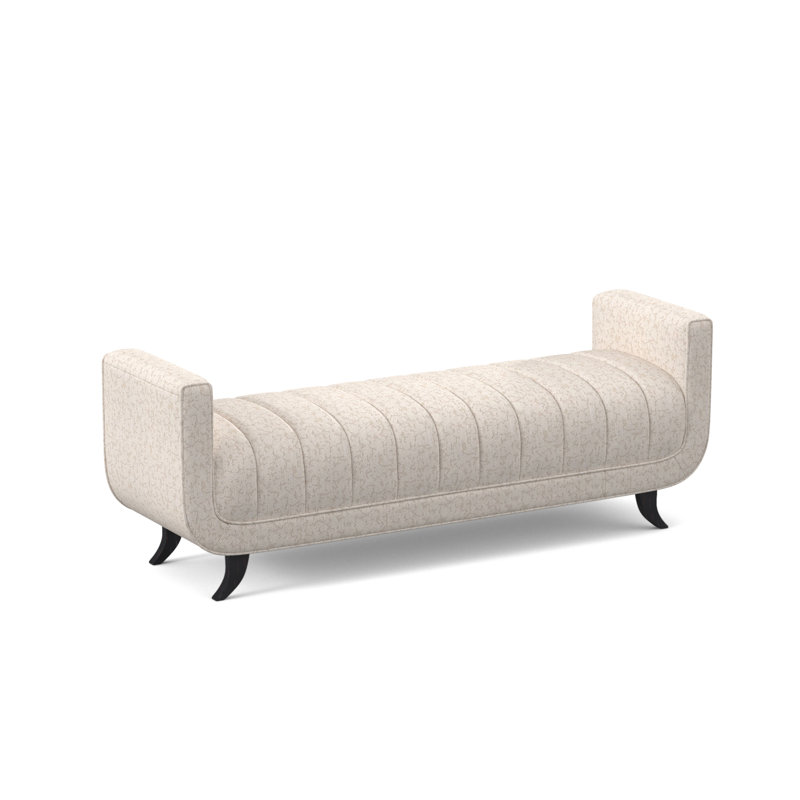 Banc avec revêtement, Ébène rétro, Port Elise