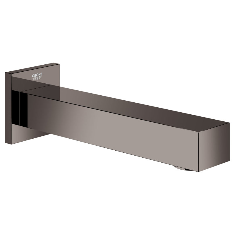 Eurocube Wall Mounted Tub Spout, Black