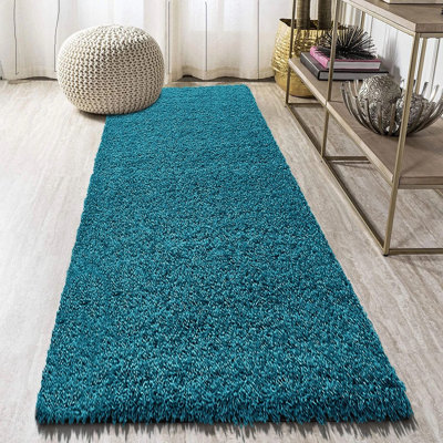 Solid Colour Shag Area Rug