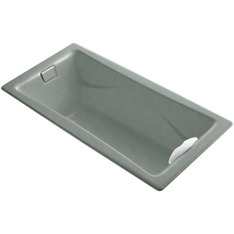 Tea-for-Two 72" x 36" Soaking Bathtub, Basalt