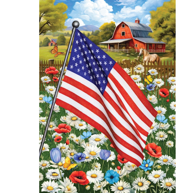 Drapeau de jardin américain