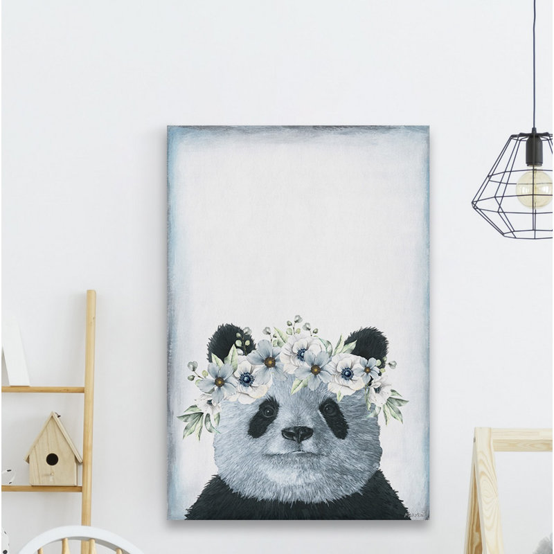 «Cutie Panda», reproduction sur toile tendue, H 60 po x l 40po x P 1,5 po