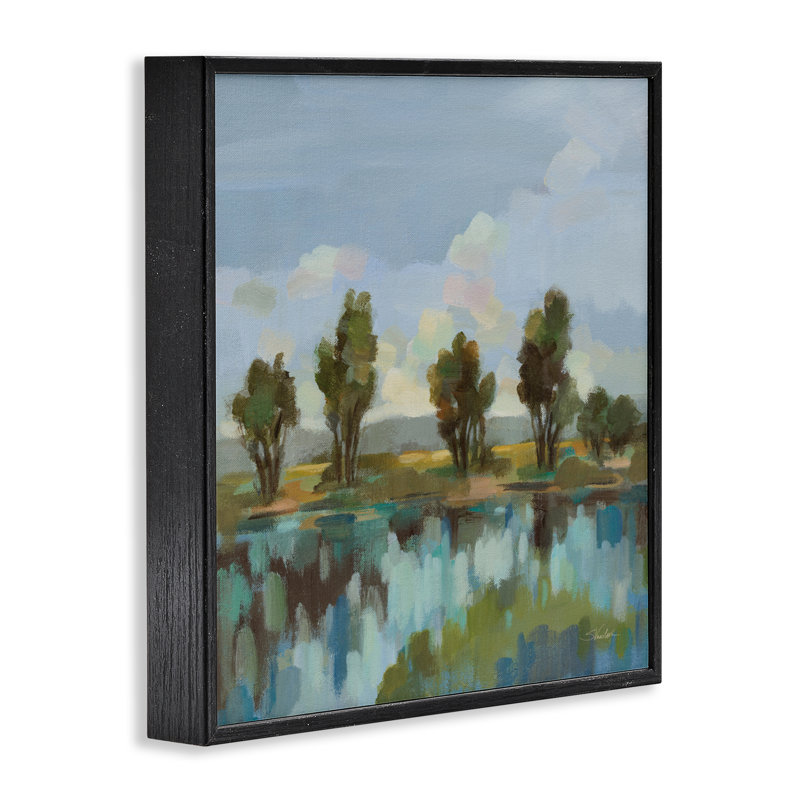 Giclée encadrée, par Silvia Vassileva, H 17 po x l 17 po, Giclée encadrée noir minuit