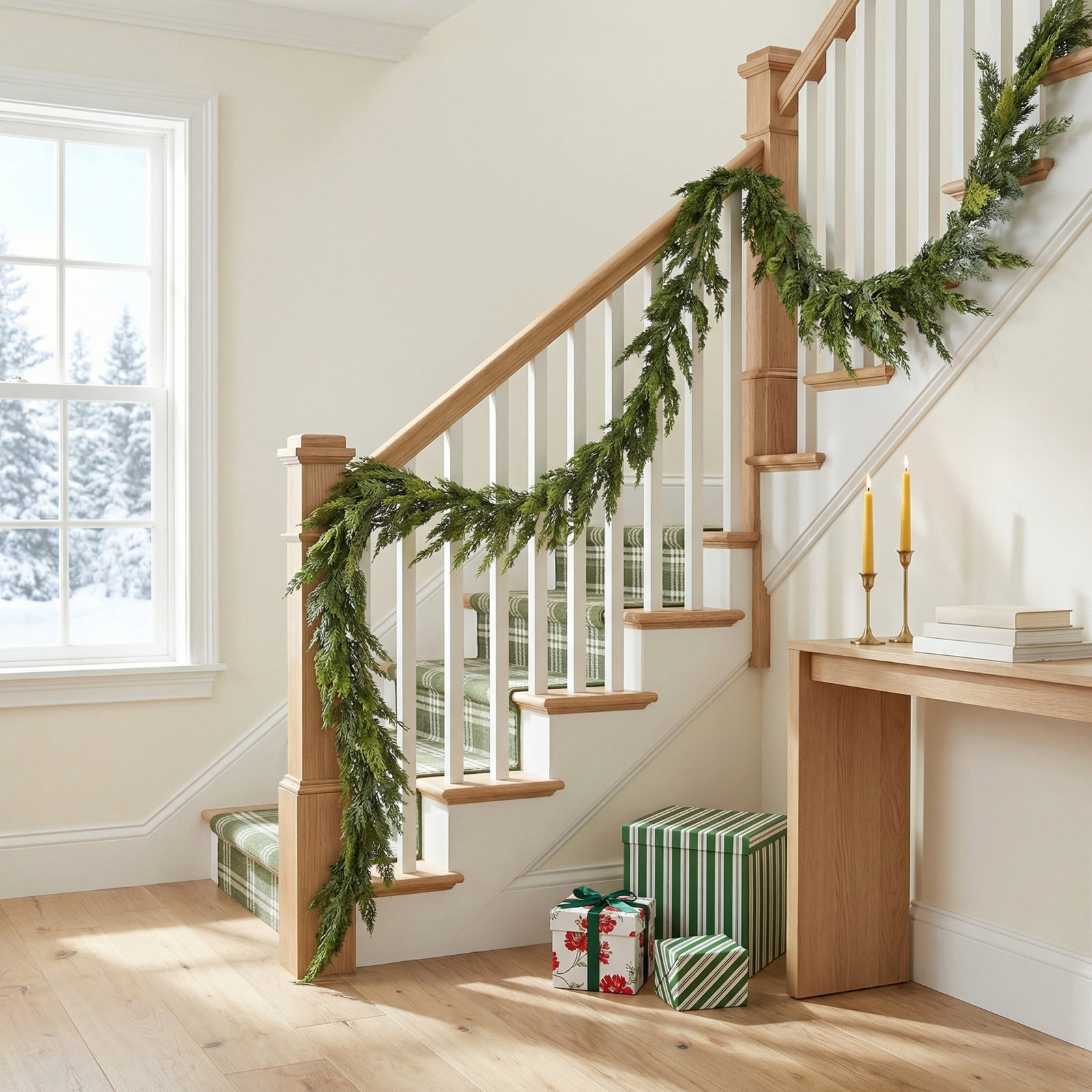 10' Real Touch Cedar Garland