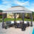 11 Ft. W x 11 Ft. D Pop Up Canopy Patio Gazebo with Mesh Wall-94240914