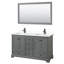 Ensemble de meuble-lavabo double 60 "avec miroir Deborah-97754504-97738973-97738967