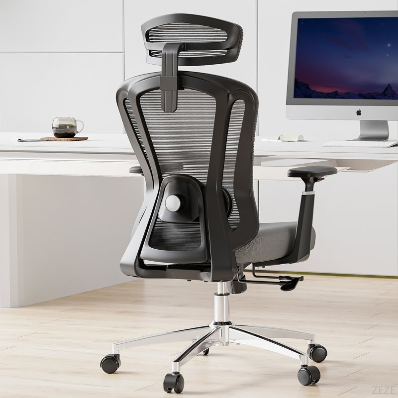 Office Chair Ergonomic Desk Chair, High Back Computer Chair With Wheels, Home Sutdy Chair For Heavy People, Office Chair Adjustable Seat Depth, 3D Armrests And Adjustable Headrest