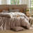 MooMee Wavy Striped Duvet Cover Set 100% Washed Cotton Linen Like Textured Breathable Lightweight-107521579-120285964