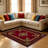 Red European   area rugs for Living Room, Soft and Comfortable, Suitable for all seasons, easy to maintain, machine washable Indoor floor mat, Under Table Farmhouse suitable for Bedroom, Dining Room, Study,  Balcony, Home Decor Patio-1074571822