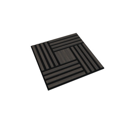 Panneau de bordure acoustique en bois, 4 pièces