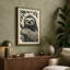 Sloth Among Leaves Boho - Wrapped Canvas-65486763-65486760