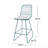 2-Piece Counter Stool