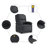 Recliner Chair, Adjustable Backrest/ Footrest, Real Leather-1996818318-1996818305